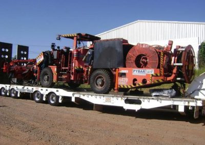 Cabolter on completion of repairs and loaded for transport