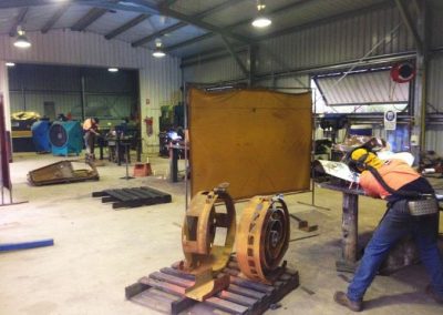 Fully equipped boilermaking workshop
